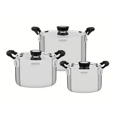 TRAMONTINA - Bateria de Cocina Grano Compact 6 Pzas - 10390020