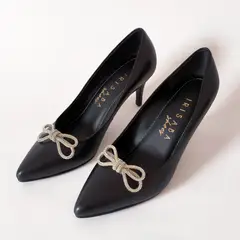IRISABA - STILETTOS DE CUERO PARA MUJER MORGANA NEGRO BRILLANTE