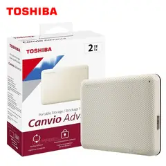 TOSHIBA - Disco Duro Externo Canvio Advance 2TB - Blanco - Portátil