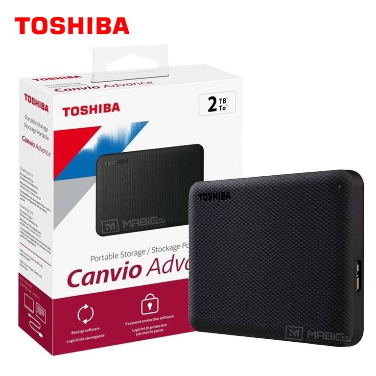 Disco Duro Externo Canvio Advance 2TB - Negro - Portátil
