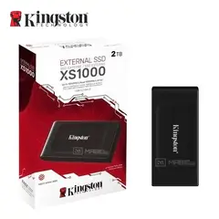 KINGSTON - Disco Sólido Externo XS1000 2TB - Negro - Portátil