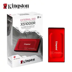 KINGSTON - Disco Sólido Externo XS1000 2TB - Rojo - Portátil