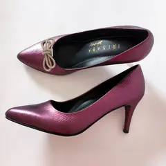 IRISABA - STILETTOS DE CUERO PARA MUJER MORGANA GRANATE