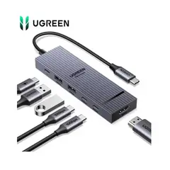 UGREEN - Adaptador Hub 6 en 1 USB 3.2 HDMI 4k 60Hz Revobok Pro