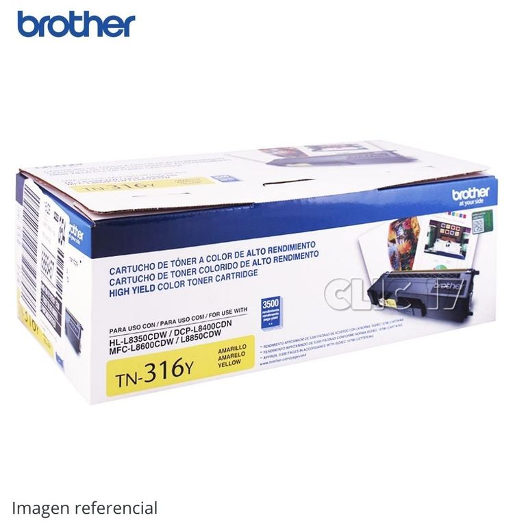 Toner TN-316Y HL-L8350 MFC-L8850 3500 PAG Amarillo