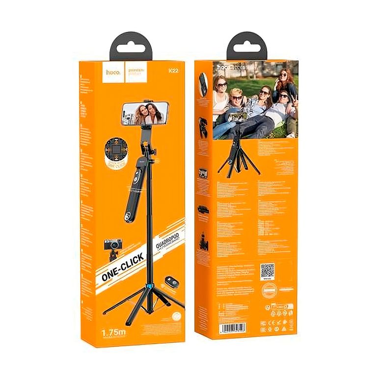 Palo Selfie monopie tripode K22 Control Remoto Bluetooth