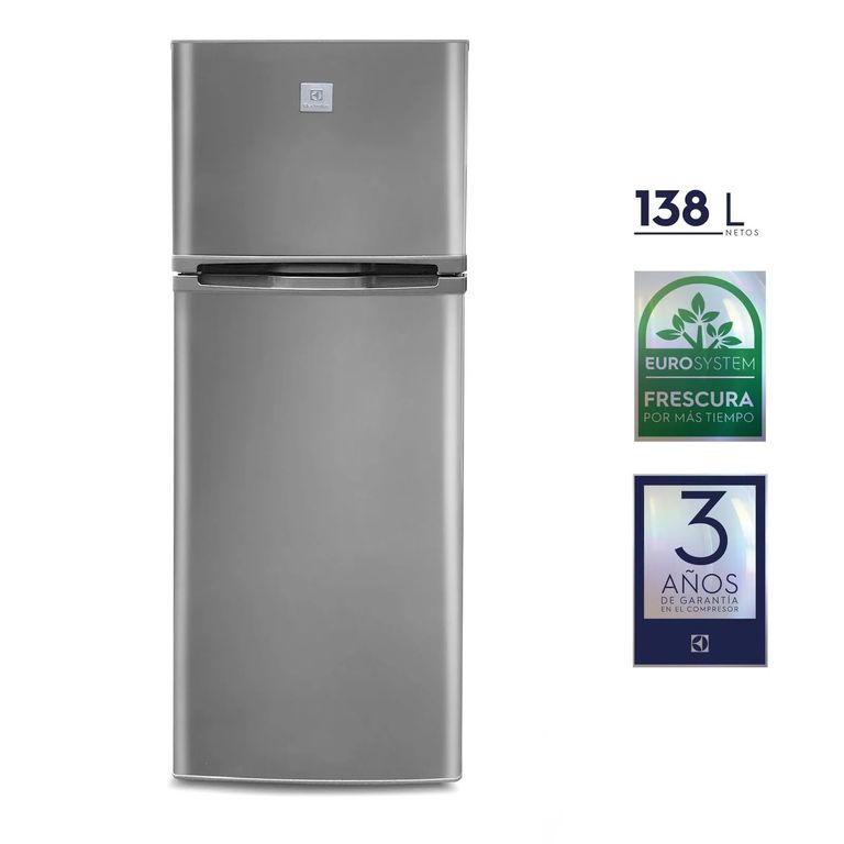 Refrigeradora Top Mount Frost 138 litros Gris ERT18G2HNI