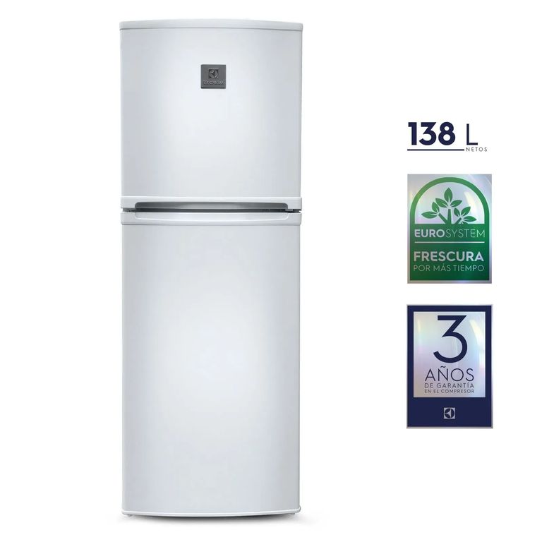 Refrigeradora Top Mount Frost 138 litros Blanca ERT18G2HNW