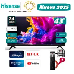 HISENSE - Led 43 Pulgadas Full HD Control de Voz 43A4K Modelo 2025