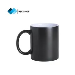 GENERICO - Taza Reactiva Negro Brillante 11oz Insumos de Sublimación x50und