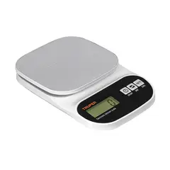 Truper - Balanza Digital de Cocina 5Kg BASE-5EA Plato de Acero