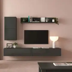 TU MESITA - Juego de Muebles para TV flotantes Trenner color Negro