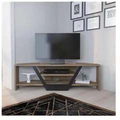 TU MESITA - Mesa de TV 55 para Esquina Nazca color RobleNegro