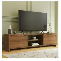 TU MESITA - Mesa de TV Clásica Julius Marrón 2 puertas Hasta 80