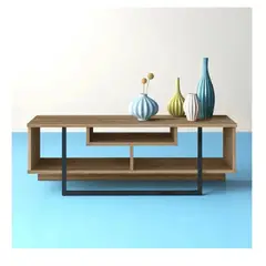 TU MESITA - Mesa de TV Moderna Malibú 48 Melamina 18mm color Marrón