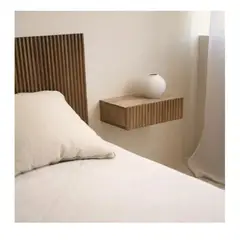 TU MESITA - Velador Flotante Amón 1 cajón Marrón