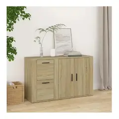 TU MESITA - Aparador Clásico Atom color Duna 2 cajones 2 puertas