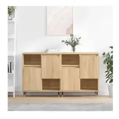 TU MESITA - Aparador Corto Ariosto set x2 color Duna 4 puertas