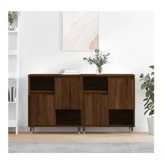 TU MESITA - Aparador Corto Ariosto set x2 color Marrón 4 puertas