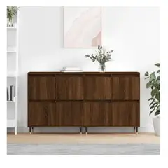 TU MESITA - Aparador Corto Jacky set x2 color Marrón