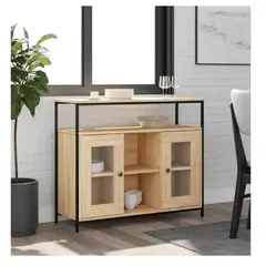 TU MESITA - Aparador Industrial Donavan color Duna 2 puertas