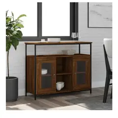 TU MESITA - Aparador Industrial Donavan color Marrón 2 puertas