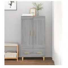 TU MESITA - Apàrador Vertical Usman color Gris 2 puertas 1 cajón