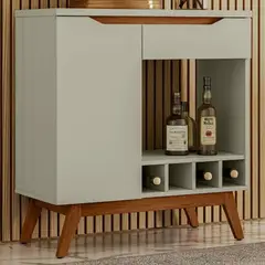 TU MESITA - AparadorBar Moderno Puquio color BlancoDuna