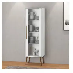 TU MESITA - Vitrina Multiusos Persia color Blanco 1 puerta