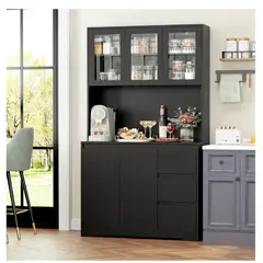 TU MESITA - Alacena Moderna de Cocina Michell color Negro