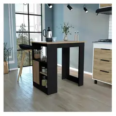 TU MESITA - Isla de Cocina Clásica Marita color NegroDuna 1 puerta