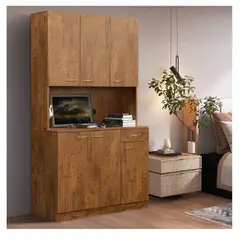 TU MESITA - Mueble de Cocina Marylin 6 puerta 1 cajón Marrón