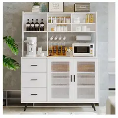 TU MESITA - Mueble de Cocina Kendra color Blanco 2 puertas 3 cajones