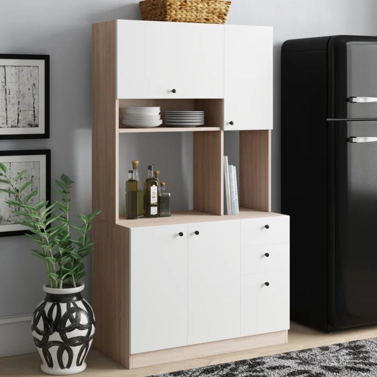 Mueble para Microondas con Organizador Pascual BlancoDuna