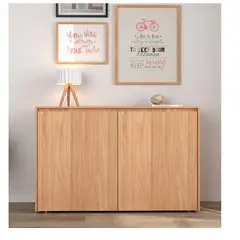 TU MESITA - Zapatera Moderna Inkarius Melamina 18mm color Haya 2 puertas