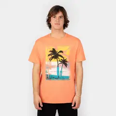O'NEILL - POLO MANGA CORTA HOMBRE ONEILL JACK BACK PRINT T SHIRT LIVING CORAL