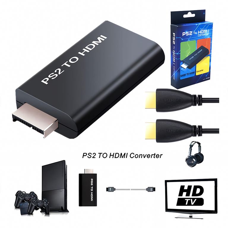 Convertidor de PlayStation 2 a HDMI – Video y Audio Digital