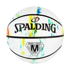 SPALDING - PELOTA DE BASQUET MARBLE BLANCO