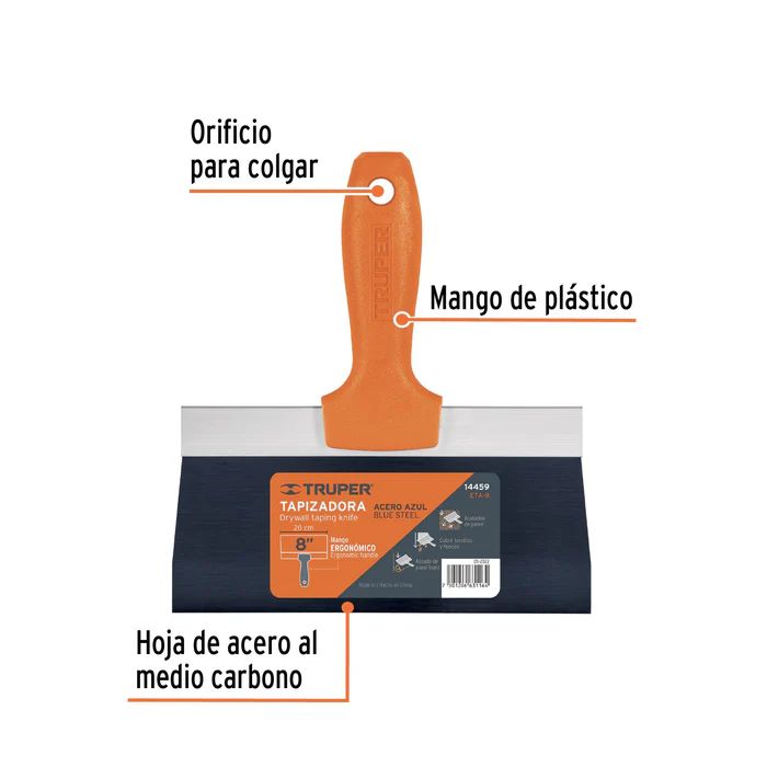 Espátula para Drywall 8Pulg
