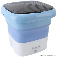INSPIRA - Mini lavadora de ropa portátil plegable Celeste
