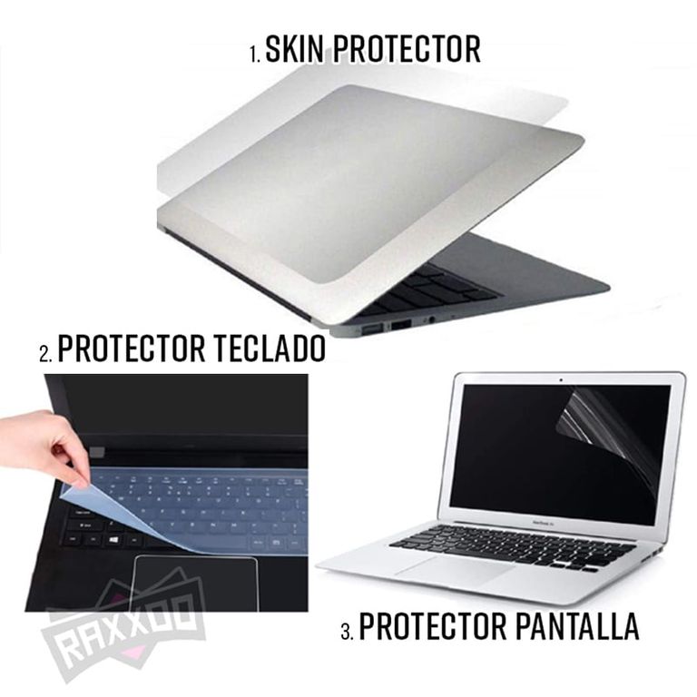 Kit Protector para Laptop 3 en 1 Teclado + Pantalla + Skin 15.6"