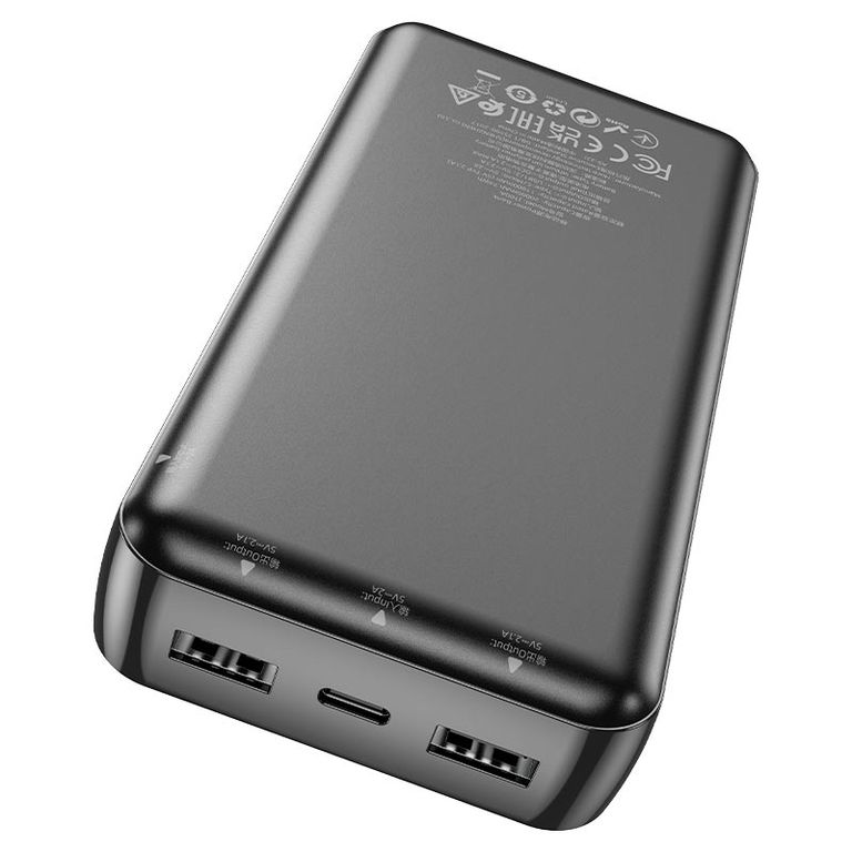 Cargador Portatil PowerBank 20000 mAh J100A - Negro