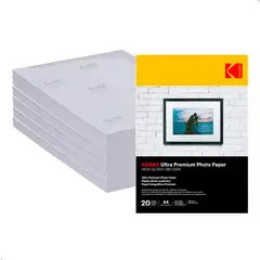KODAK - Papel Fotografico Ultra Premium Gloss A4 280gsm x20uds
