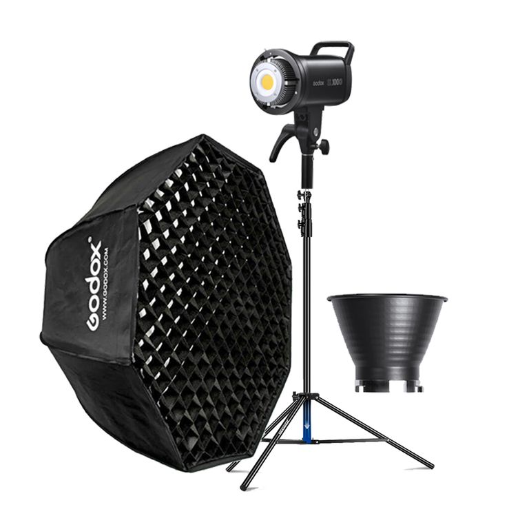 Combo Luz Continua SL100D + Parante + Softbox FW140