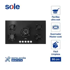 SOLE - Encimera Vidrio Templado GLP 86cm SOLCO033