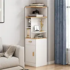 R&R MUEBLES - Estante Moderno Aashi Blanco