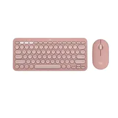 LOGITECH - Teclado K380S y Mouse M350S rosa Bluetooth
