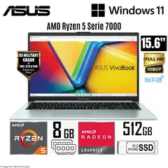ASUS - Laptop E1504FA-NJ404W AMD Ryzen 5 (7000 series) 8GB RAM 512GB SSD 15.6" FHD Windows 11 Home