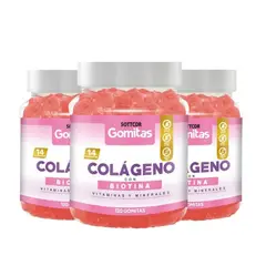 GENERICO - PACK 3 COLAGENO PARA ADULTOS GOMITAS SOTTCOR 100GR