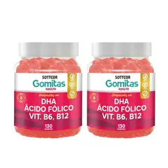 GENERICO - PACK 2 DHA PRENATAL PARA ADULTOS GOMITAS SOTTCOR 100GR
